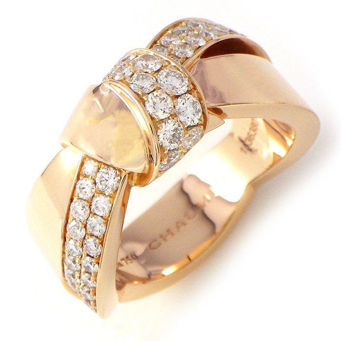ショーメ Chaumet リング リアン セデュクシオン パヴェ ダイヤモンド K18PG 10.5号 / #50 【中古】