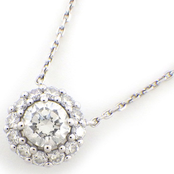 グラフ Graff GRAFF ネックレス アイコン ラウンド RGP619 ダイヤモンド 計0.40ct(F/VS2) K18WG 【箱・保付き】 【中古】