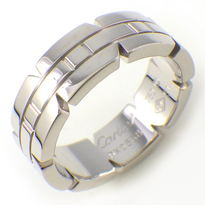 カルティエ Cartier リング タンクフランセーズ K18WG 11号 / #51 【中古】