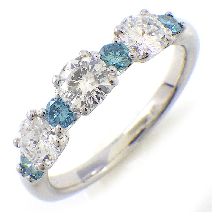 【ダイヤモンド】 リング ダイヤモンド 計1.02ct プラチナ PT900 11.5号 【中古】