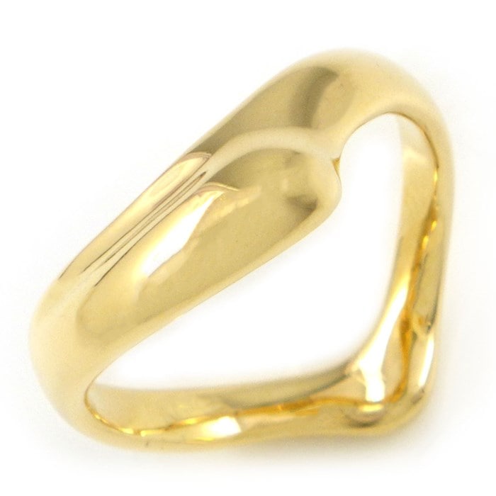 ティファニー Tiffany & Co. リング オープンハート エルサ・ペレッティ K18YG 11号 【中古】