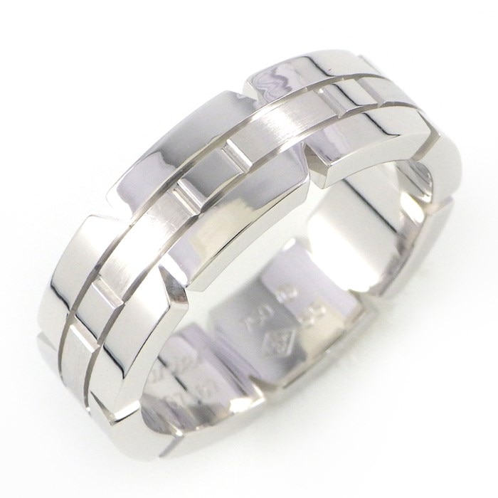 カルティエ Cartier リング タンクフランセーズ B4059955 K18WG 15号 / #55 【中古】