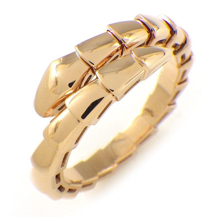 ブルガリ BVLGARI リング セルペンティ ヴァイパー 358641 スネーク K18PG 19号 / #2XL 【中古】