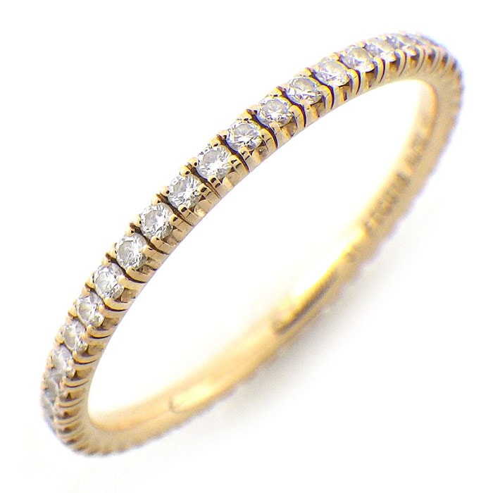 カルティエ Cartier リング エタンセル B4210551 フルエタニティ サークル ダイヤモンド K18PG 10.5号 / #51 【中古】