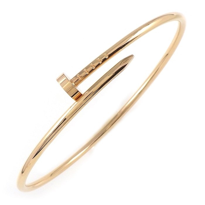 カルティエ Cartier バングル ジュスト アン クル SM B6062519 釘モチーフ K18PG / #19 【箱・保付き】 【中古】