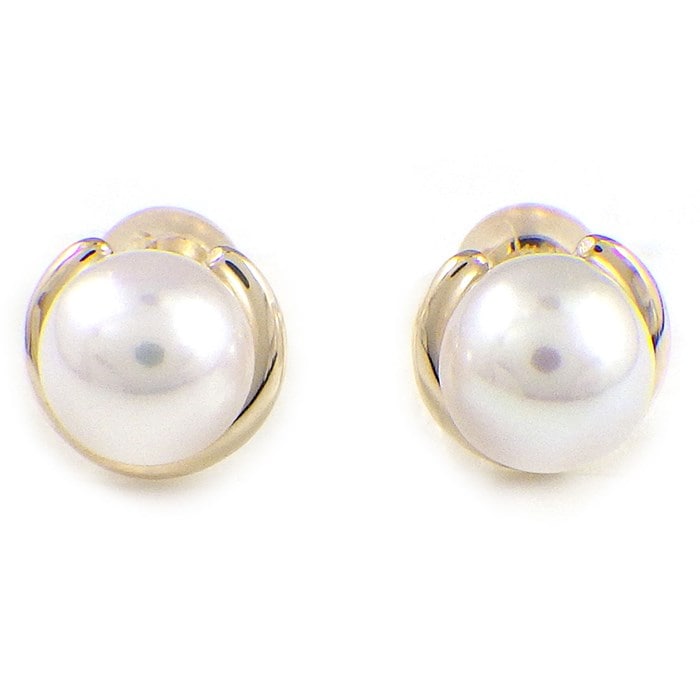 【パール】 ピアス パール 6.0mm珠 K10YG