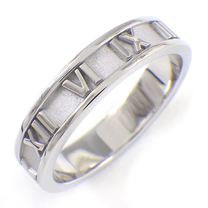 ティファニー Tiffany & Co. リング アトラス ナロー K18WG 13号 【中古】