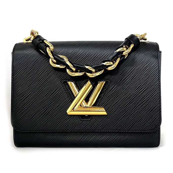 ルイ・ヴィトン Louis Vuitton ハンドバッグ ショルダーバッグ ツイスト MM M21772 ブラック エピ ゴールド金具 【中古】