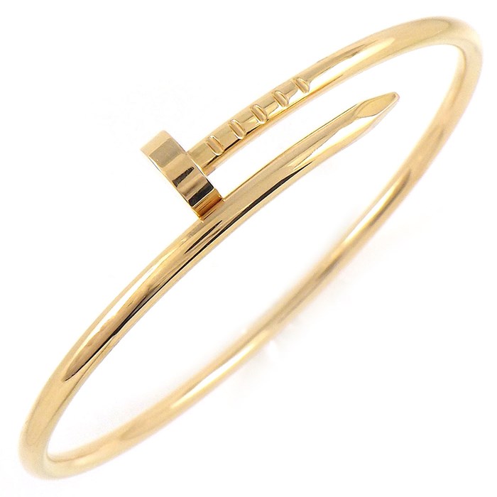 カルティエ Cartier バングル ジュスト アン クル SM B6062515 釘モチーフ K18PG / #15 【中古】