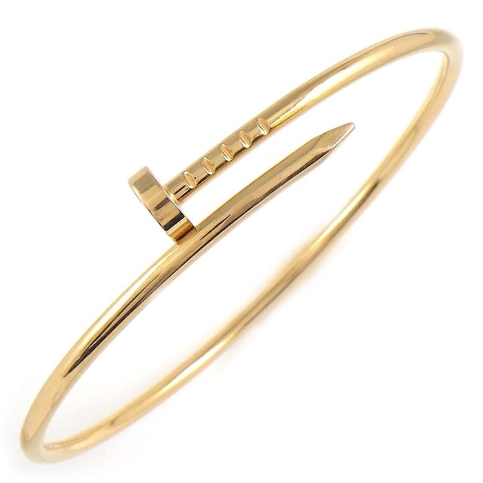 カルティエ Cartier バングル ジュスト アン クル SM B6062518 釘モチーフ K18PG / #18 【中古】
