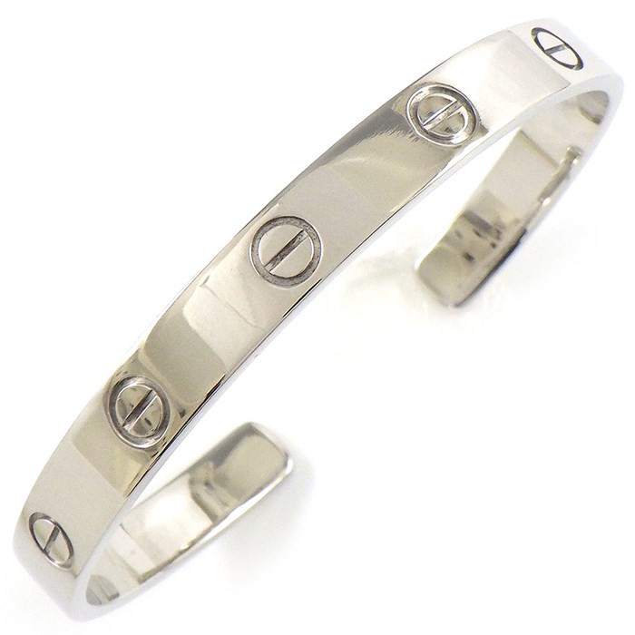 カルティエ Cartier バングル ラブ クラッシックモデル B6032517 オープン K18WG / #17 【中古】