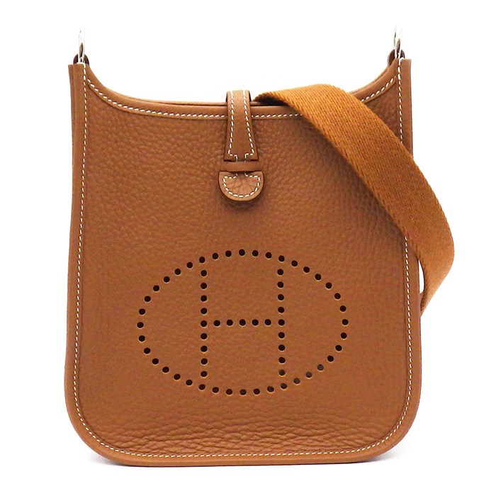 エルメス HERMES ショルダーバッグ エヴリンアマゾンTPM W刻印 2024年製 ゴールド トリヨンクレマンス シルバー金具 【中古】