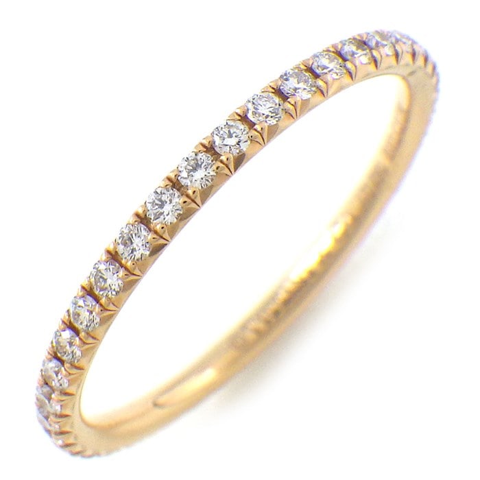 ティファニー Tiffany & Co. リング メトロ フルエタニティ サークル ダイヤモンド K18PG 9号 【中古】