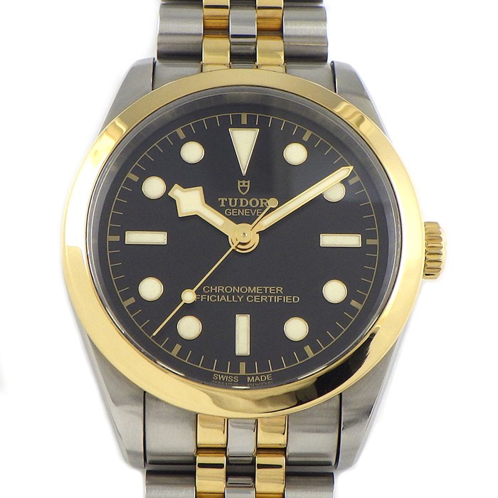 チューダー(チュードル) TUDOR 腕時計 ブラックベイ 36 S&G M79643 ブラック文字盤 SS K18YG 自動巻き 【箱・保付き】 【中古】