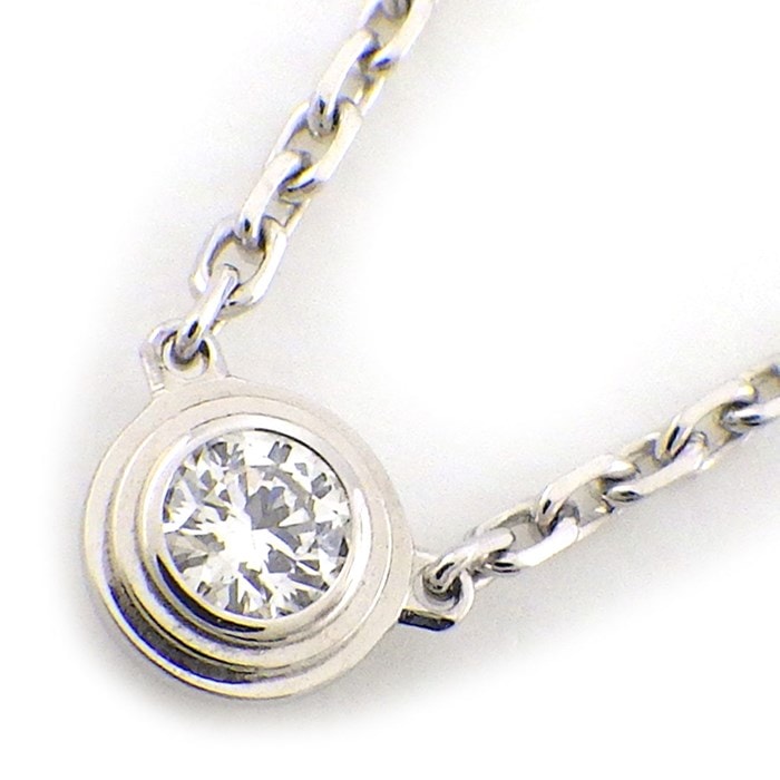 カルティエ Cartier ネックレス ダムール XS ディアマン レジェ B7224515 1ポイント ダイヤモンド 0.04ct K18WG 【中古】