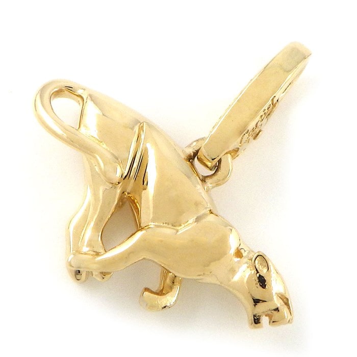 カルティエ Cartier チャーム ペンダントトップ パンテール パンサー モチーフ K18YG 【中古】