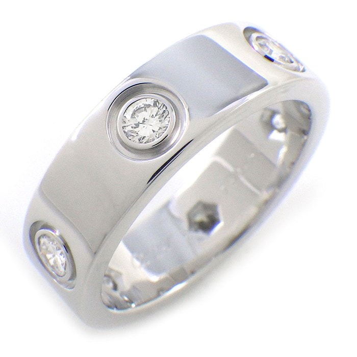 カルティエ Cartier リング タンク フランセーズ ダイヤモンド K18WG  