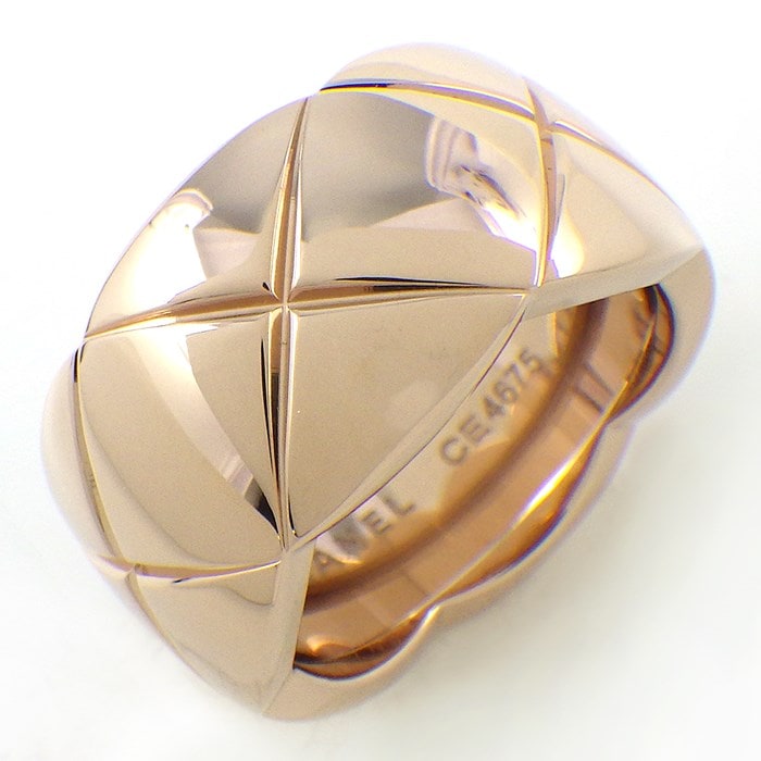 シャネル CHANEL リング ココ クラッシュ ラージ J10818 K18BG 13号 / #53 【箱・保付き】 【中古】