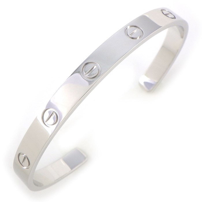カルティエ Cartier バングル ラブ クラッシックモデル B6032518 オープン K18WG / #18 【中古】