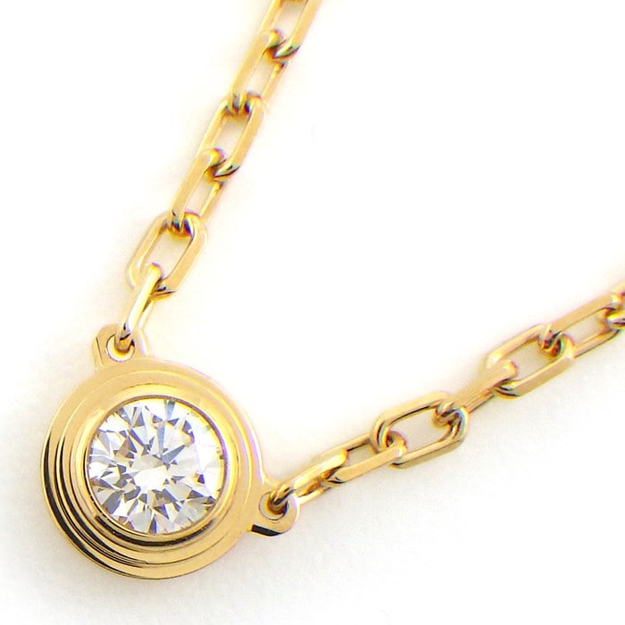 カルティエ Cartier ネックレス ダムール SM ディアマン レジェ B7215800 ダイヤモンド 0.09ct K18YG 【中古】