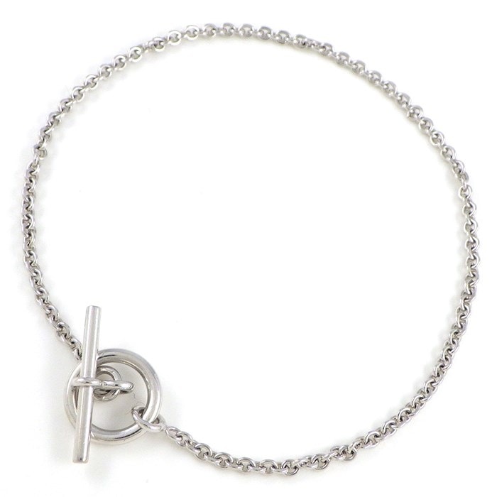 エルメス HERMES ブレスレット エシャペ トグルクラスプ K18WG 【中古】