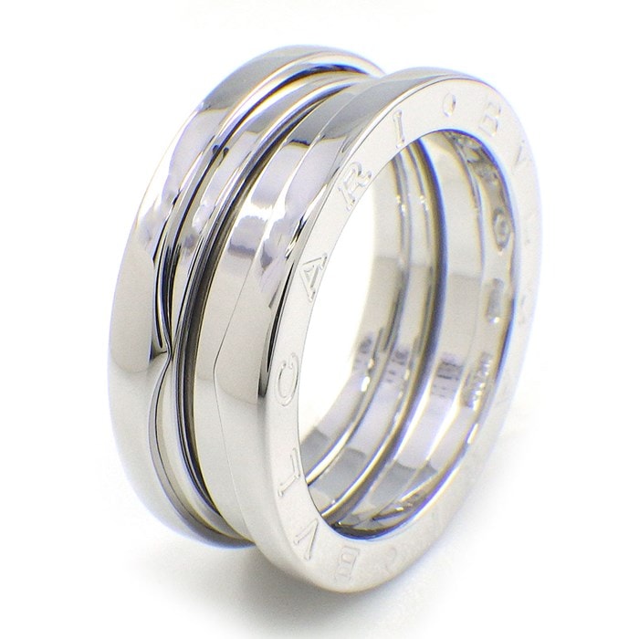 ブルガリ BVLGARI リング B-zero1 ビーゼロワン 323536 3バンド K18WG 14.5号 / #55 【中古】
