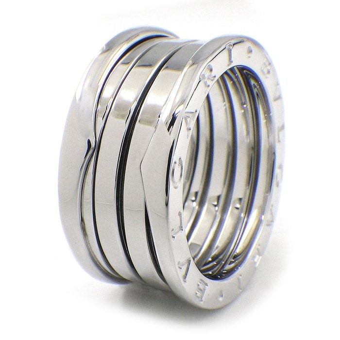 ブルガリ BVLGARI リング B-zero1 ビーゼロワン 323559 4バンド K18WG 14.5号 / #56 【中古】
