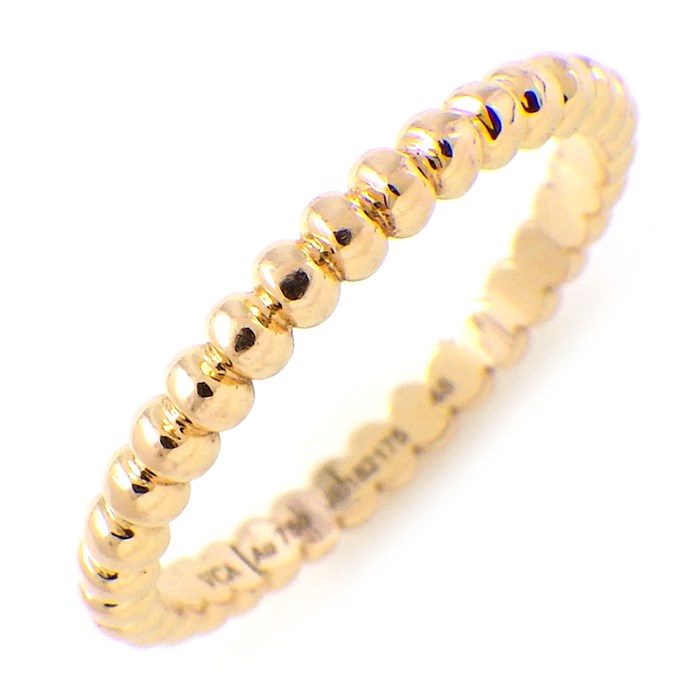 ヴァンクリーフ＆アーペル Van Cleef & Arpels リング ペルレ ゴールドパール スモール VCARPJMF00 K18PG 8号 / #48 【中古】