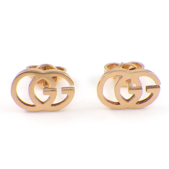 グッチ GUCCI ピアス GG ランニング ロゴ 702801 J8500 5702 K18PG 【中古】