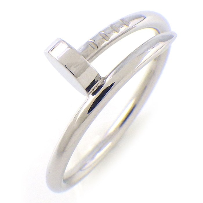 カルティエ Cartier リング ジュスト アン クル SM B4226054 釘モチーフ K18WG 14号 / #54 【中古】