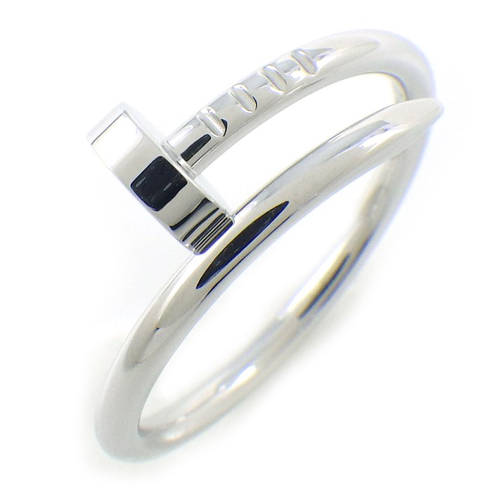 カルティエ Cartier リング ジュストアンクル SM B4226051 釘モチーフ K18WG 10号 / #51 【箱・保付き】 【中古】