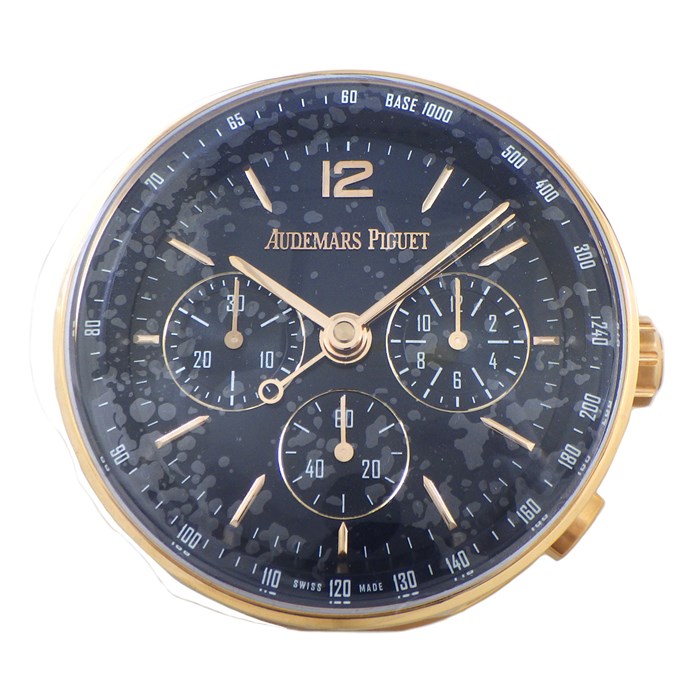 オーデマ・ピゲ Audemars Piguet 置き時計 CODE 11.59 テーブルクロック 2021 アラーム ネイビー 文字盤 GP クオーツアナログ 【箱・保付き】 【中古】