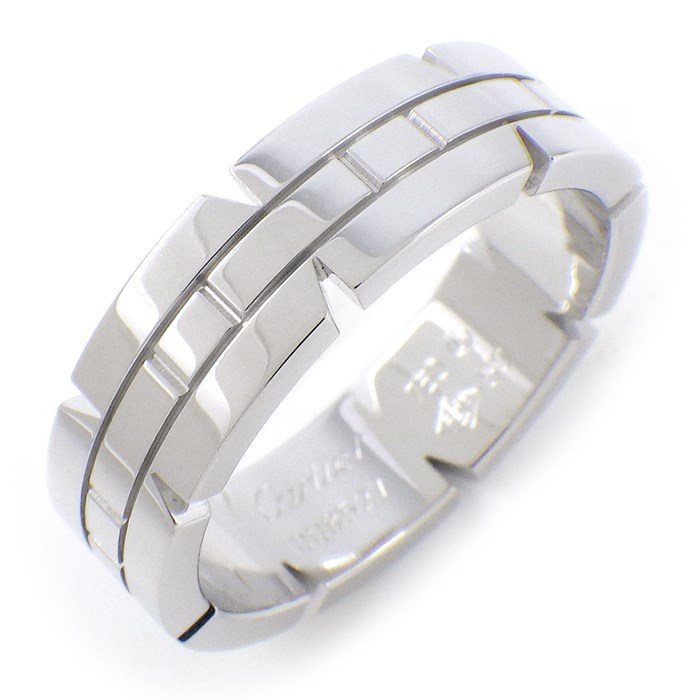 カルティエ Cartier リング タンクフランセーズ K18WG 18.5号 / #59 【中古】
