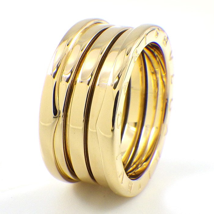 ブルガリ BVLGARI リング B.zero1 ビーゼロワン 4バンド 323549 K18YG 16.5号 / #57 【中古】