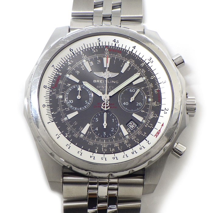 ブライトリング Breitling 腕時計 ベントレー モーターズ A25363 ブラック文字盤 夜光針/インデックス デイト クロノグラフ スモールセコンド SS 自動巻き 【中古】