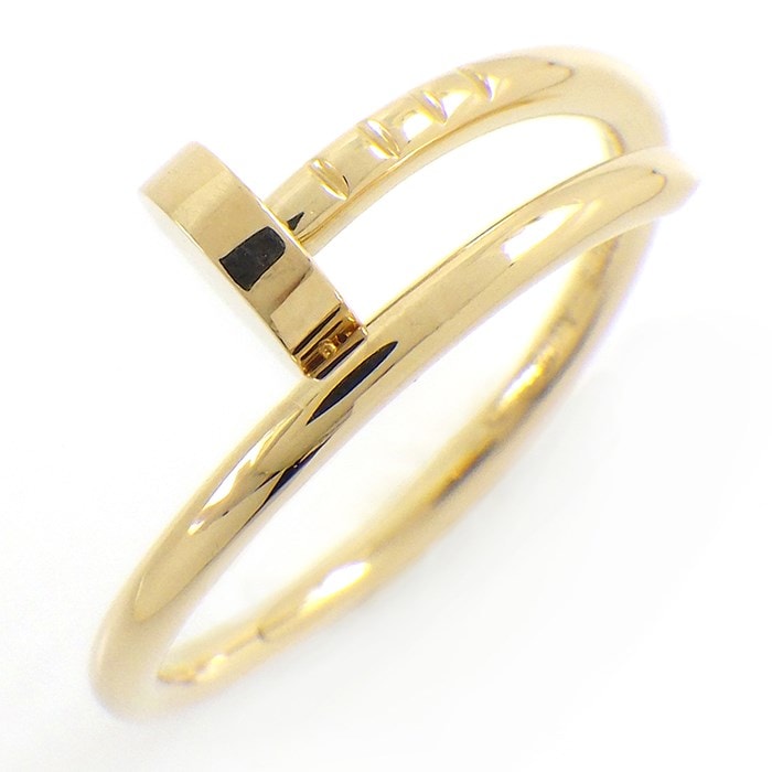 カルティエ Cartier リング ジュスト アン クル スモールモデル SM B4225900 釘モチーフ K18YG 18号 / #58 【中古】