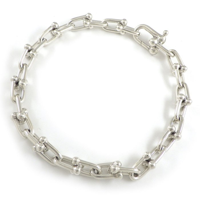 ティファニー Tiffany & Co. ブレスレット ハードウェア スモール リンク 60153084 SV925 / #S 【中古】