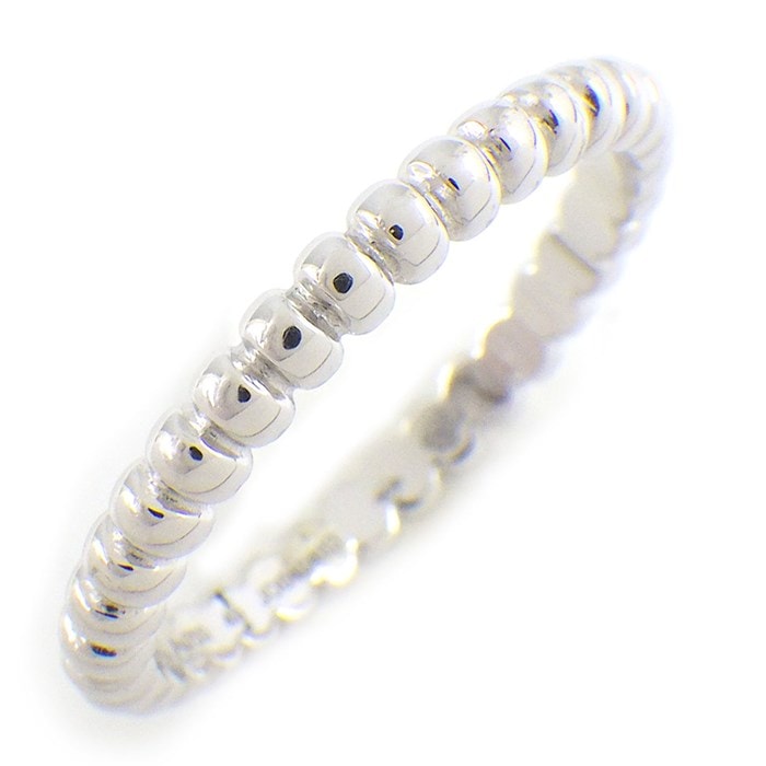 ヴァンクリーフ＆アーペル Van Cleef & Arpels リング ペルレ ゴールドパール スモール VCARPJME49 K18WG 9号 / #49 【箱・保付き】 【中古】