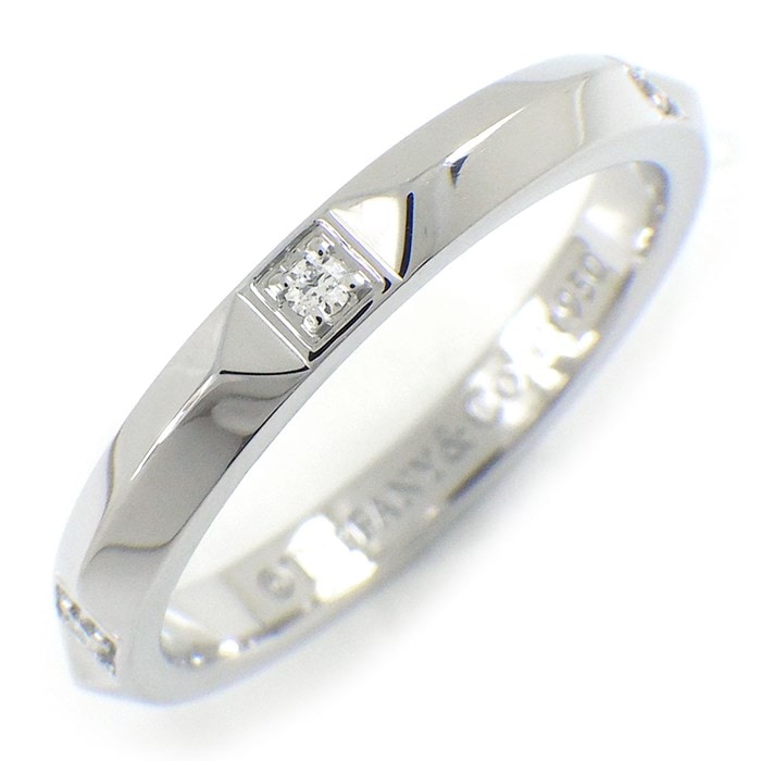 ティファニー フルサークル ダイヤモンドリング Pt950 3.0mm 7.5号