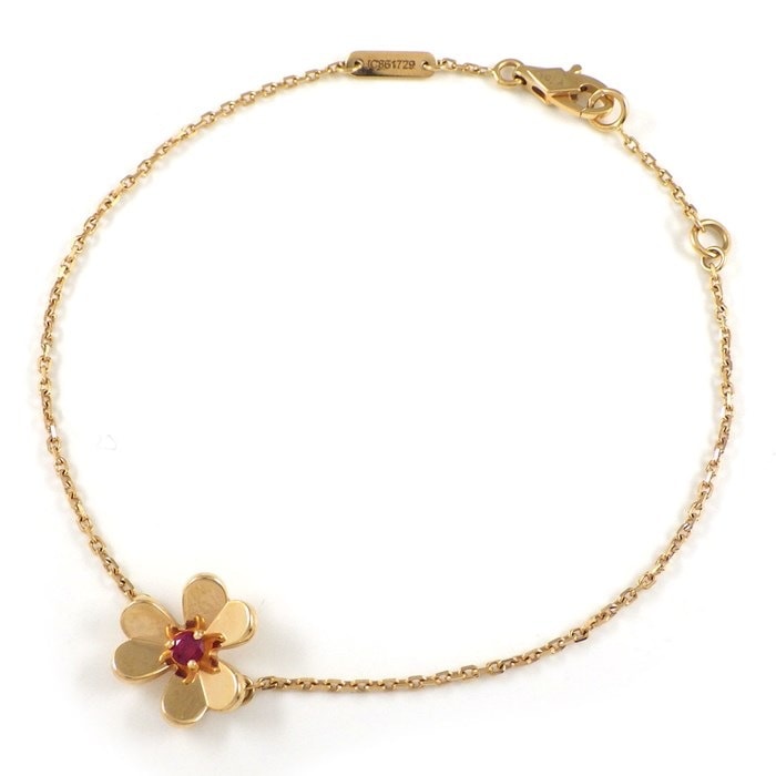 ヴァンクリーフ＆アーペル Van Cleef & Arpels ブレスレット フリヴォル ミニ VCARP7S900 1ポイント ルビー K18PG 【中古】