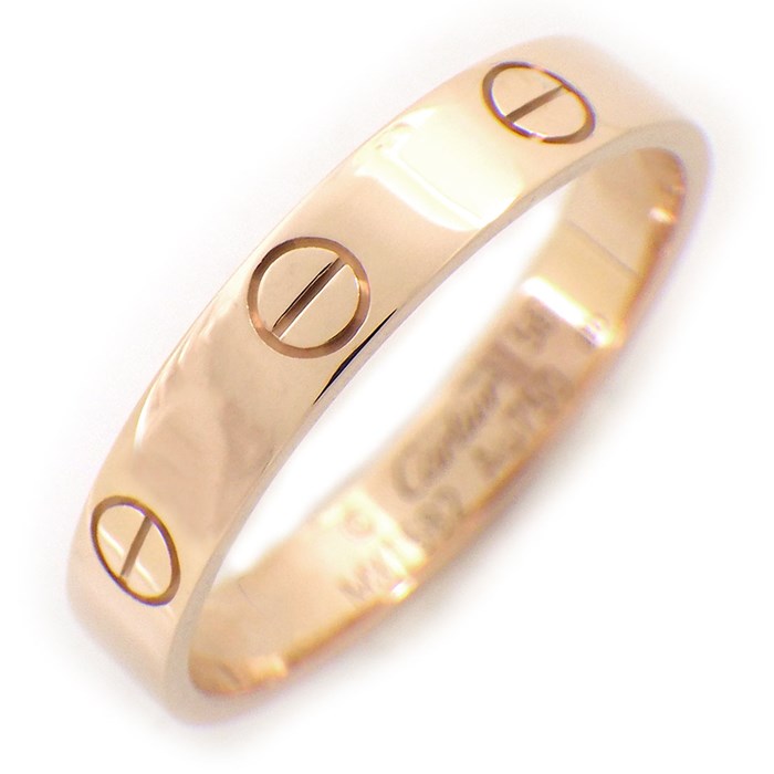 カルティエ Cartier リング ラブ スモールモデル SM B4085256 K18PG 15.5号 / #56 【中古】
