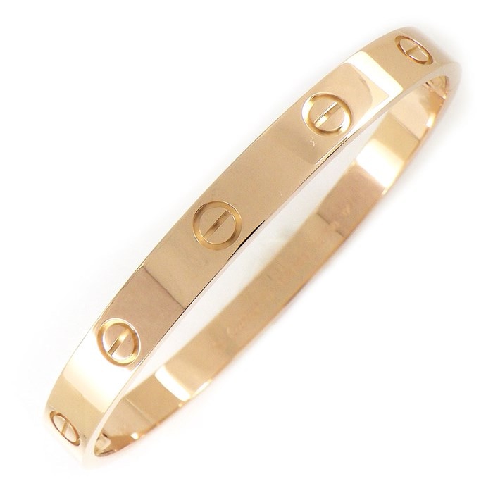 カルティエ Cartier ブレスレット ラブ クラシックモデル CRB6035617 新型 K18PG / #17 【中古】