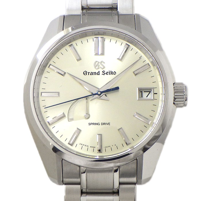 グランドセイコー Grand Seiko 腕時計 ヘリテージ コレクション SBGA373/9Rs65-0CV0 デイト 裏スケ パワーリザーブ表示 サンレイ シャンパンゴールド文字盤 SS スプリングドライブ 自動巻き 【中古】