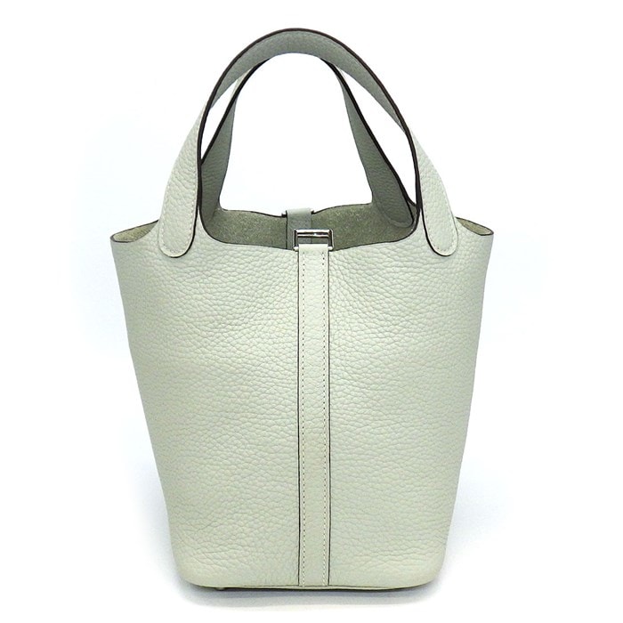 エルメス HERMES ハンドバッグ ピコタンロック PM B刻印 2023年 グリネヴェ トリヨンクレマンス シルバー金具 【中古】
