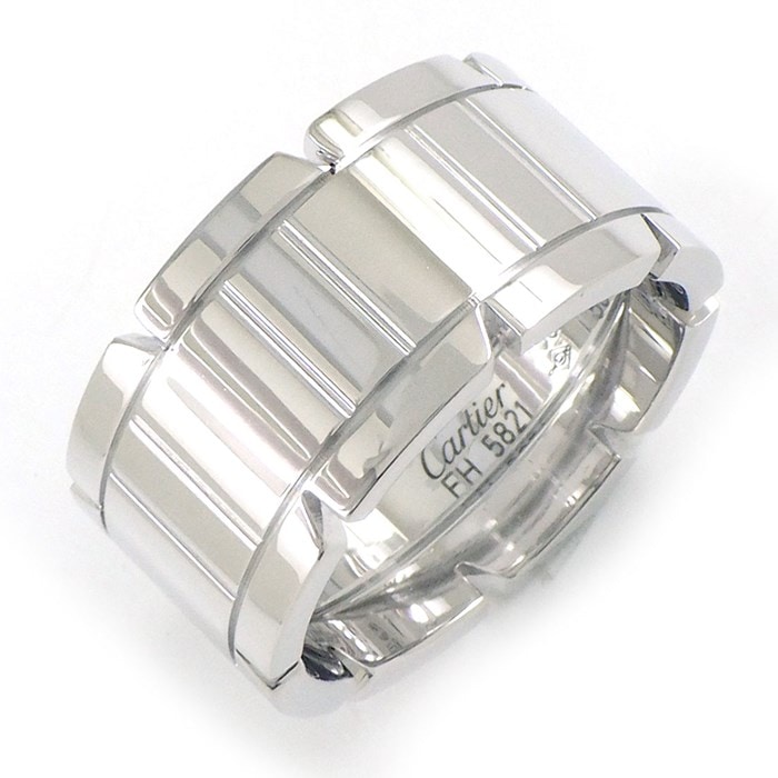 カルティエ Cartier リング タンク フランセーズ LM K18WG 18号 / #58 【中古】