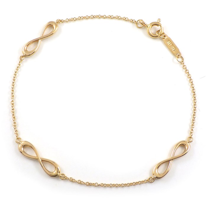 ティファニー Tiffany & Co. ブレスレット インフィニティ エンドレス K18PG 【中古】