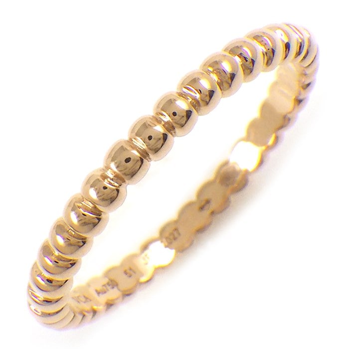 ヴァンクリーフ＆アーペル Van Cleef & Arpels リング ペルレ ゴールドパール スモール VCARPJMF51 K18PG 10.5号 / #51 【箱・保付き】 【中古】