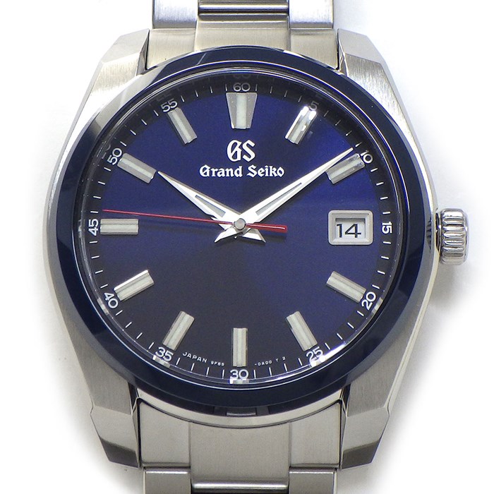グランドセイコー Grand Seiko 腕時計 スポーツコレクション SBGP015/9F85-0AB0 60周年記念モデル サンレイ ブルー文字盤 デイト 夜光針・インデックス セラミック SS クオーツアナログ 【中古】