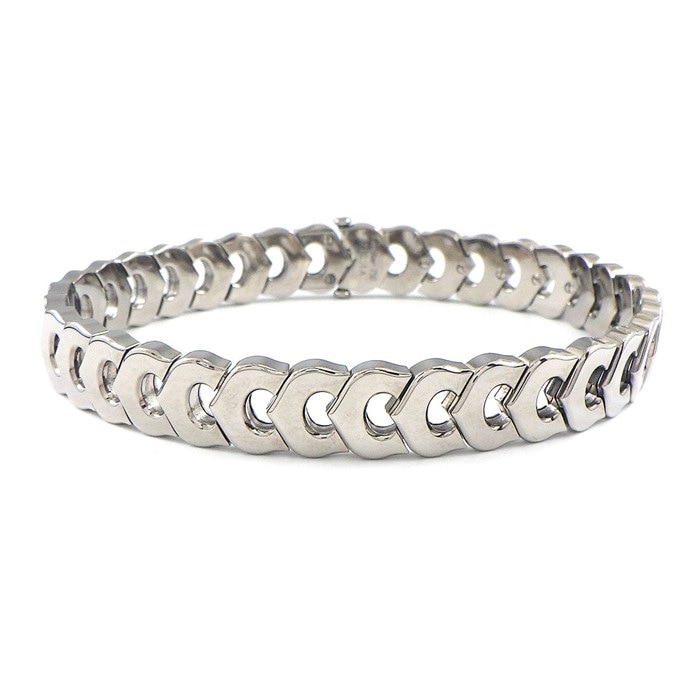カルティエ Cartier ブレスレット C ドゥ カルティエ 2ポイント ダイヤモンド K18WG 【中古】