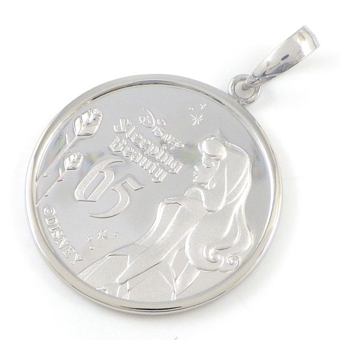 ディズニー Disney ペンダントトップ 眠れる森の美女 65周年 1/10oz 2024年 550枚限定 PT999